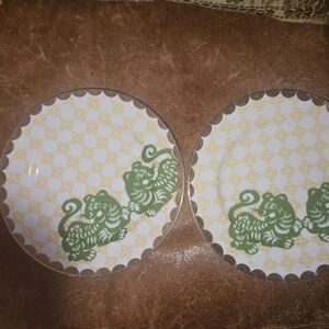 Tiger Deco Plate Set